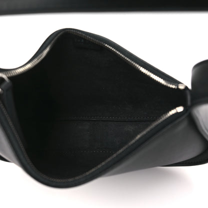The Row Smooth Calfskin Half Moon Shoulder Bag Black 5 of 9
