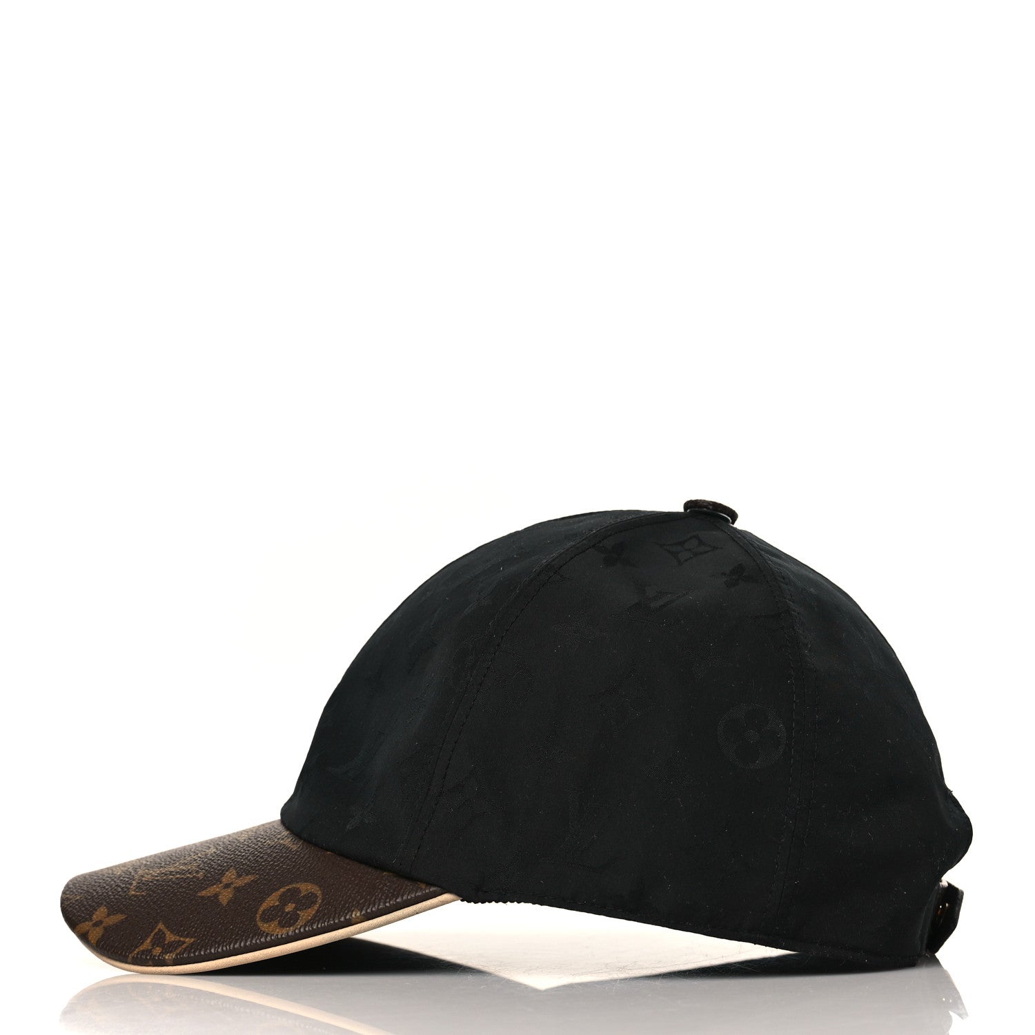 Louis Vuitton Polyester Silk Monogram LV Get Ready Cap L Black 3 of 7
