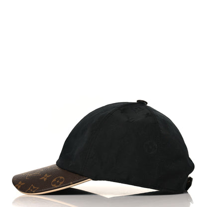 Louis Vuitton Polyester Silk Monogram LV Get Ready Cap L Black 3 of 7