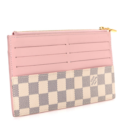 Louis Vuitton Damier Azur Slim Purse Rose Ballerine 3 of 6