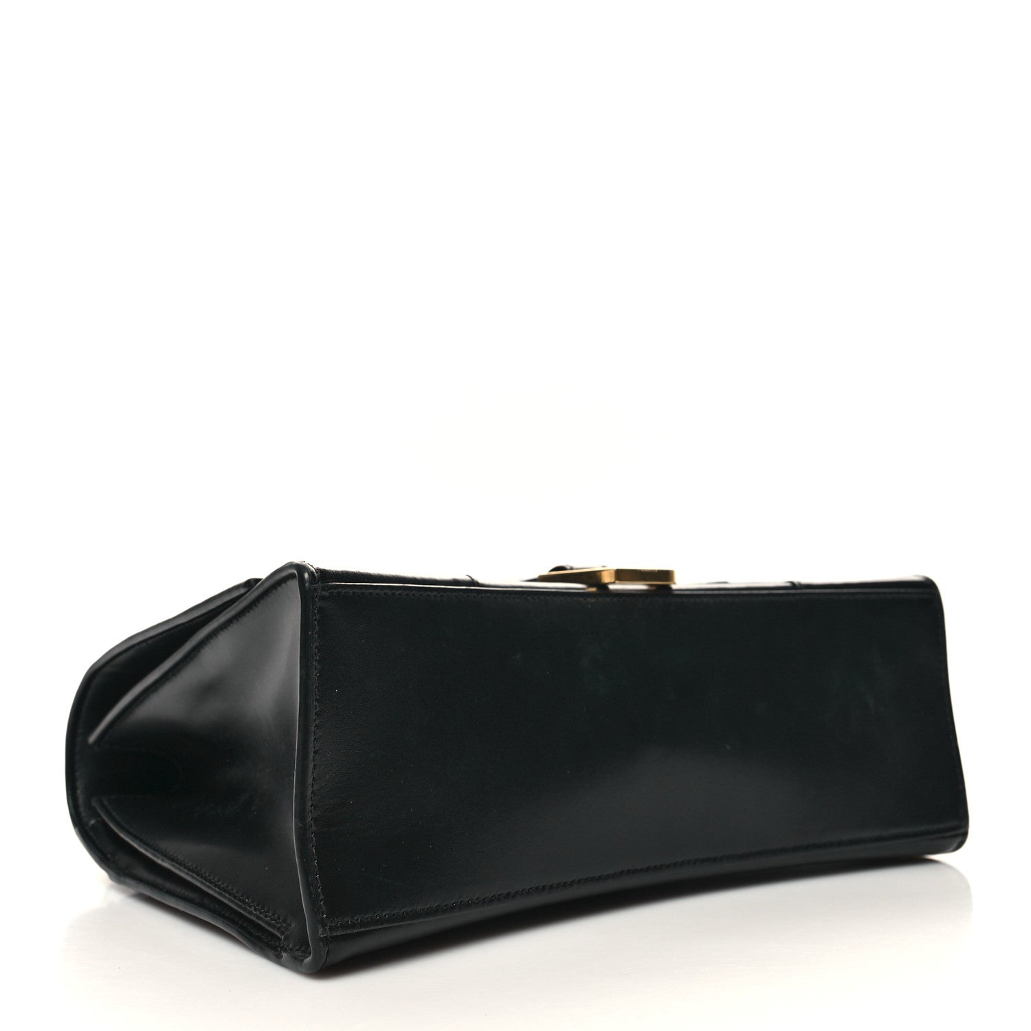 Balenciaga Shiny Box Calfskin Medium Hourglass Top Handle Bag Black 4 of 13