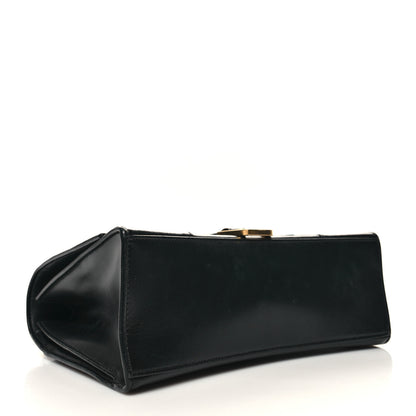 Balenciaga Shiny Box Calfskin Medium Hourglass Top Handle Bag Black 4 of 13