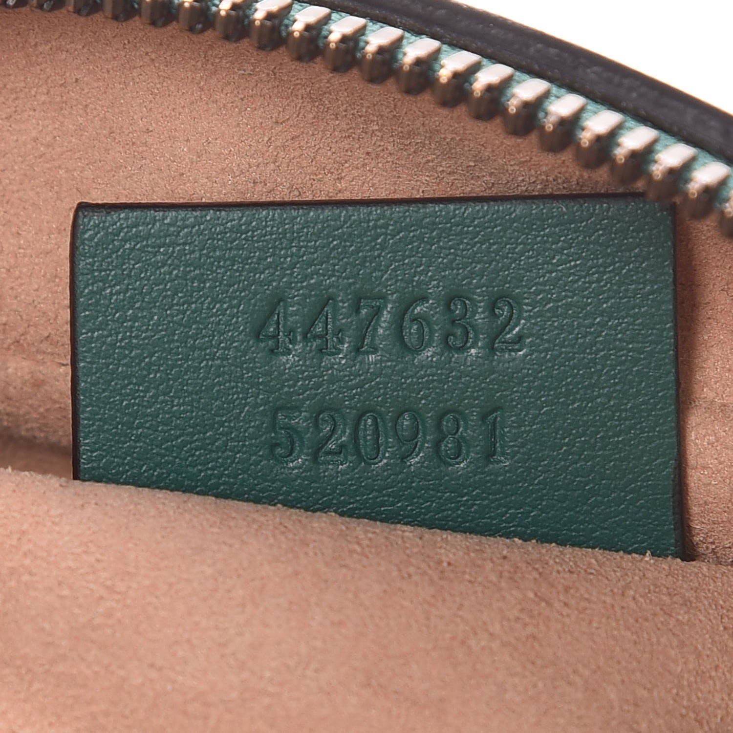 Gucci Calfskin Matelasse Small GG Marmont Chain Shoulder Bag Emerald Green 7 of 8