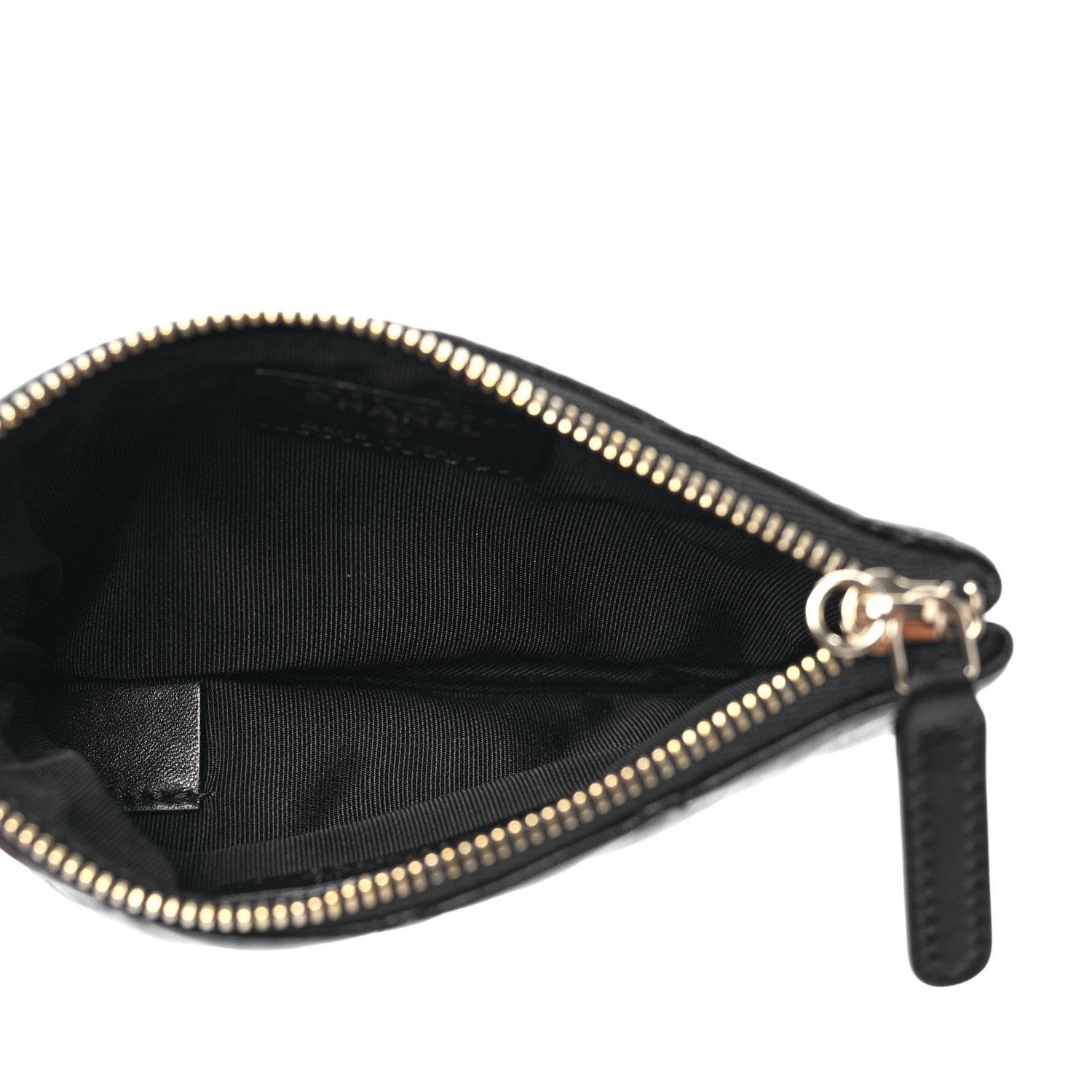 Chanel Lambskin Quilted Small No. 5 Cosmetic Case Black 5 of 9
