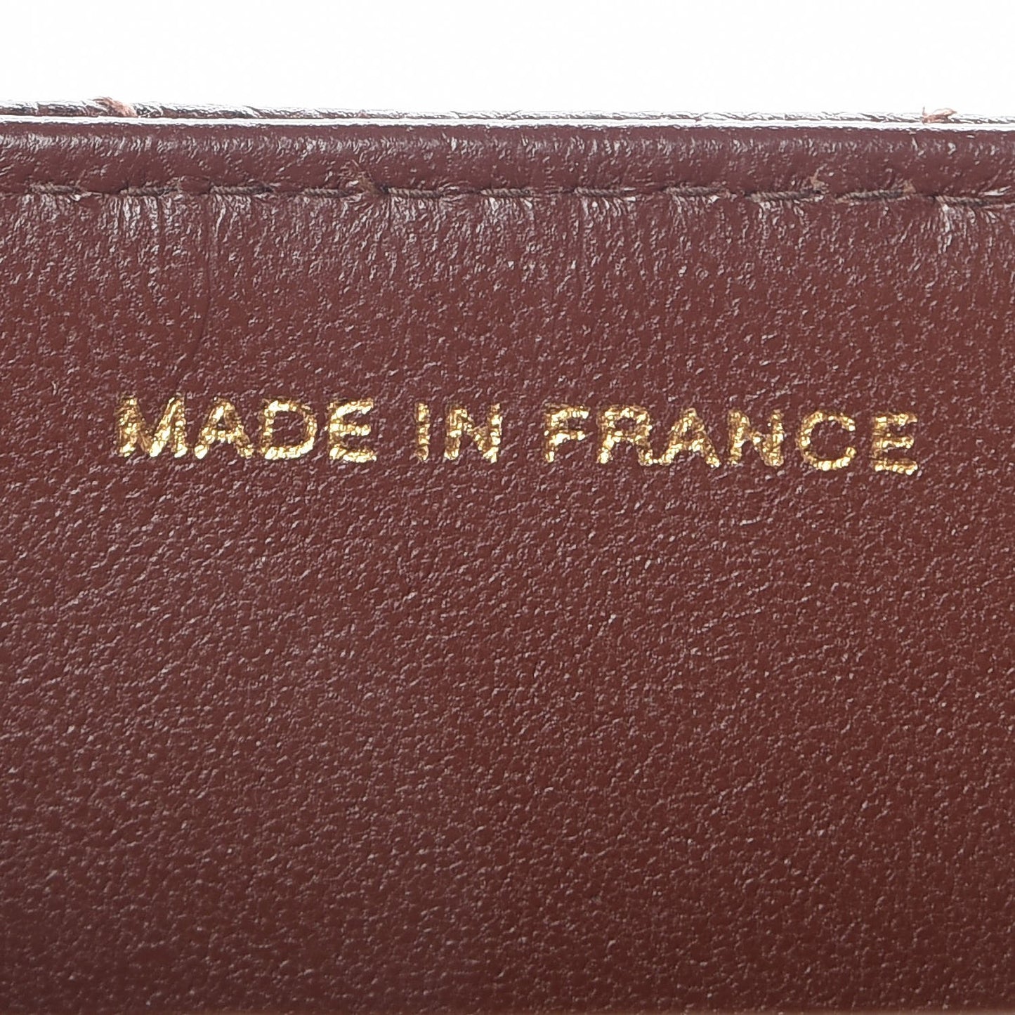 Caviar Stitch Jumbo Single Flap Brown
