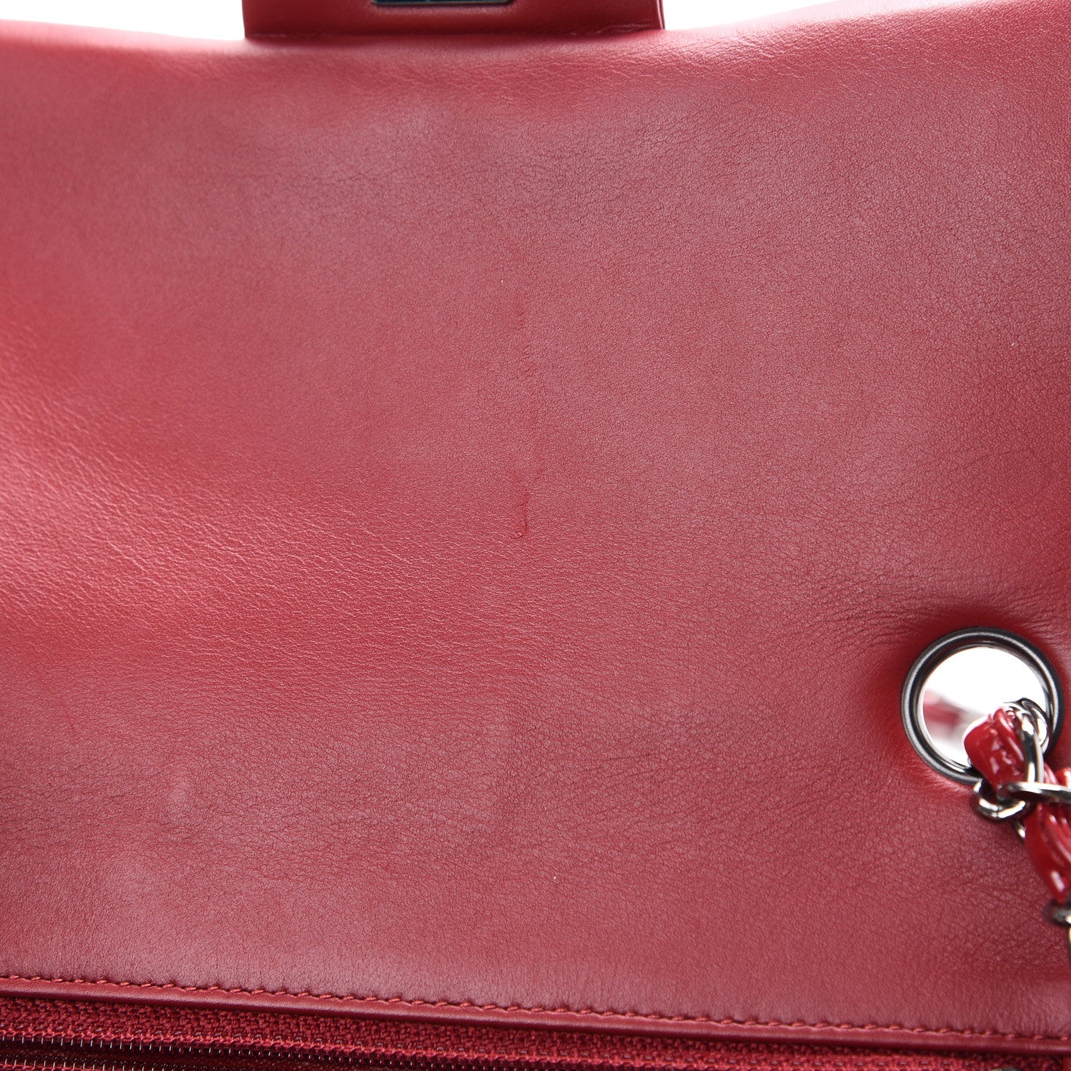 Chanel Patent Calfskin Quilted Mini Rectangular Flap Red 7 of 10