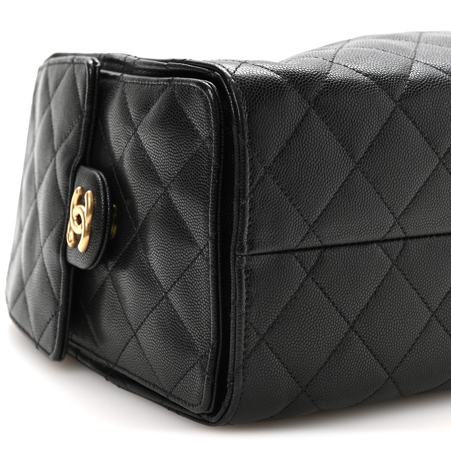 Caviar Quilted Small Chanel 25 Handbag Black