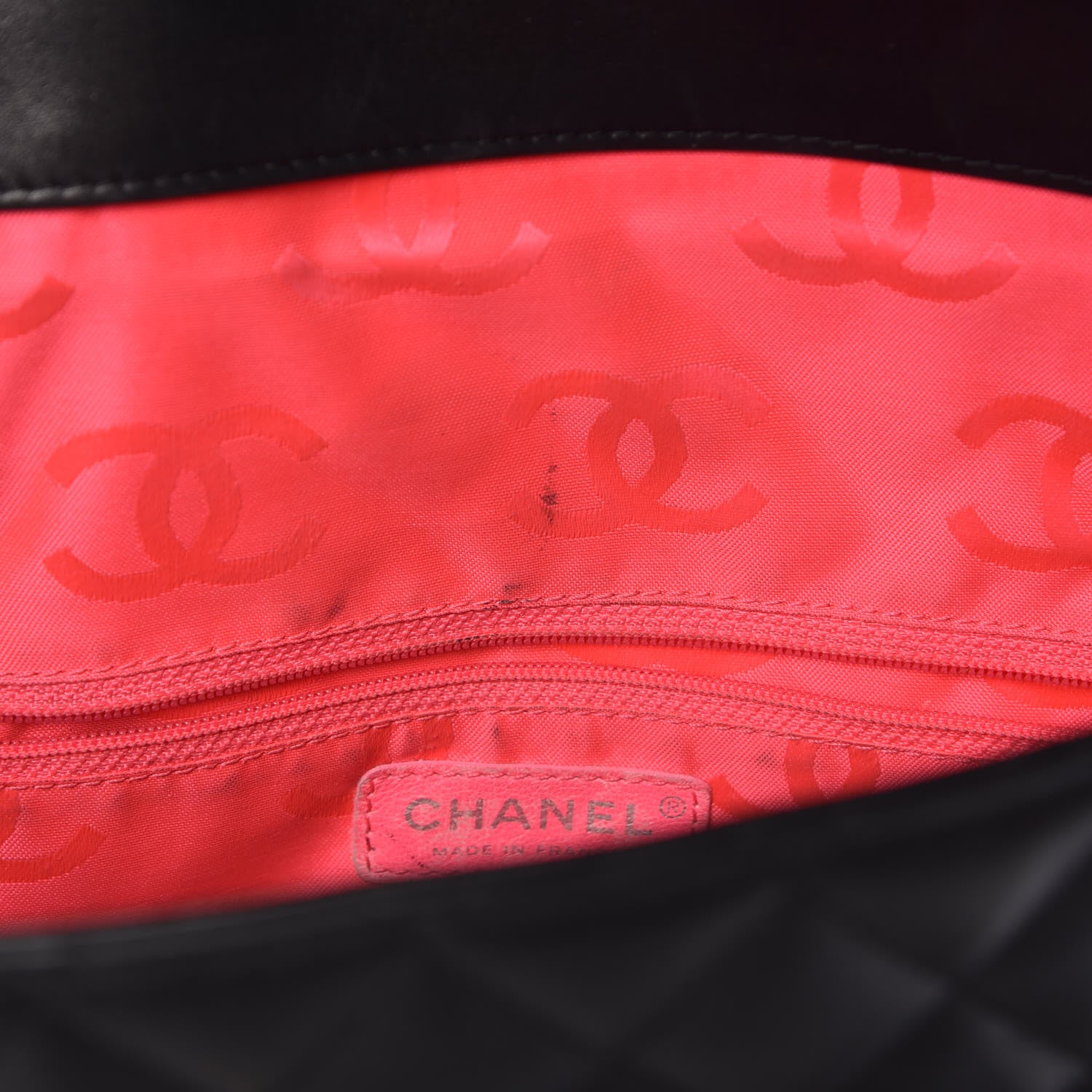 Chanel Calfskin Quilted Large Cambon Flap Black 8 of 13
