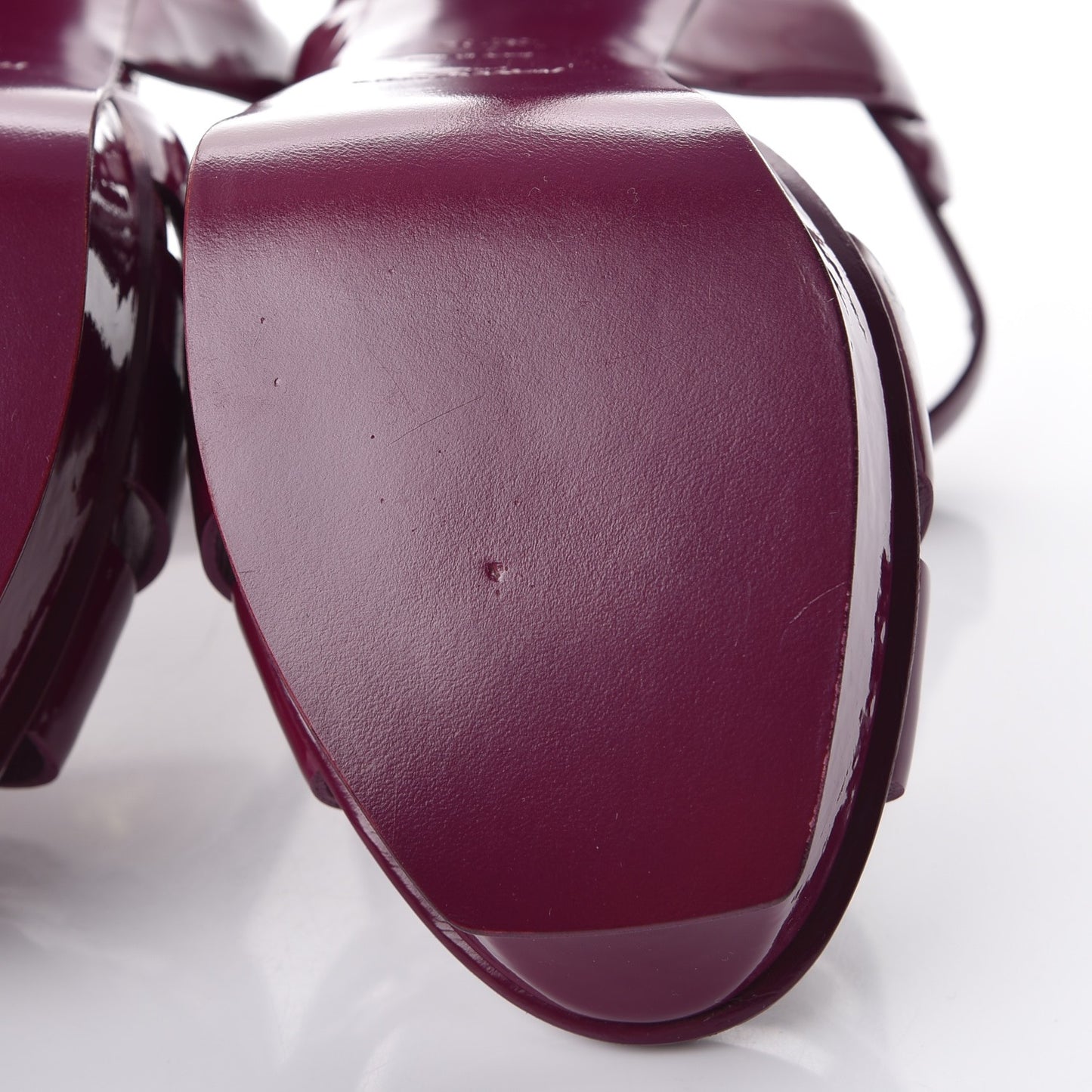 Patent Tribute 105 Platform Sandals 37.5 Cherry