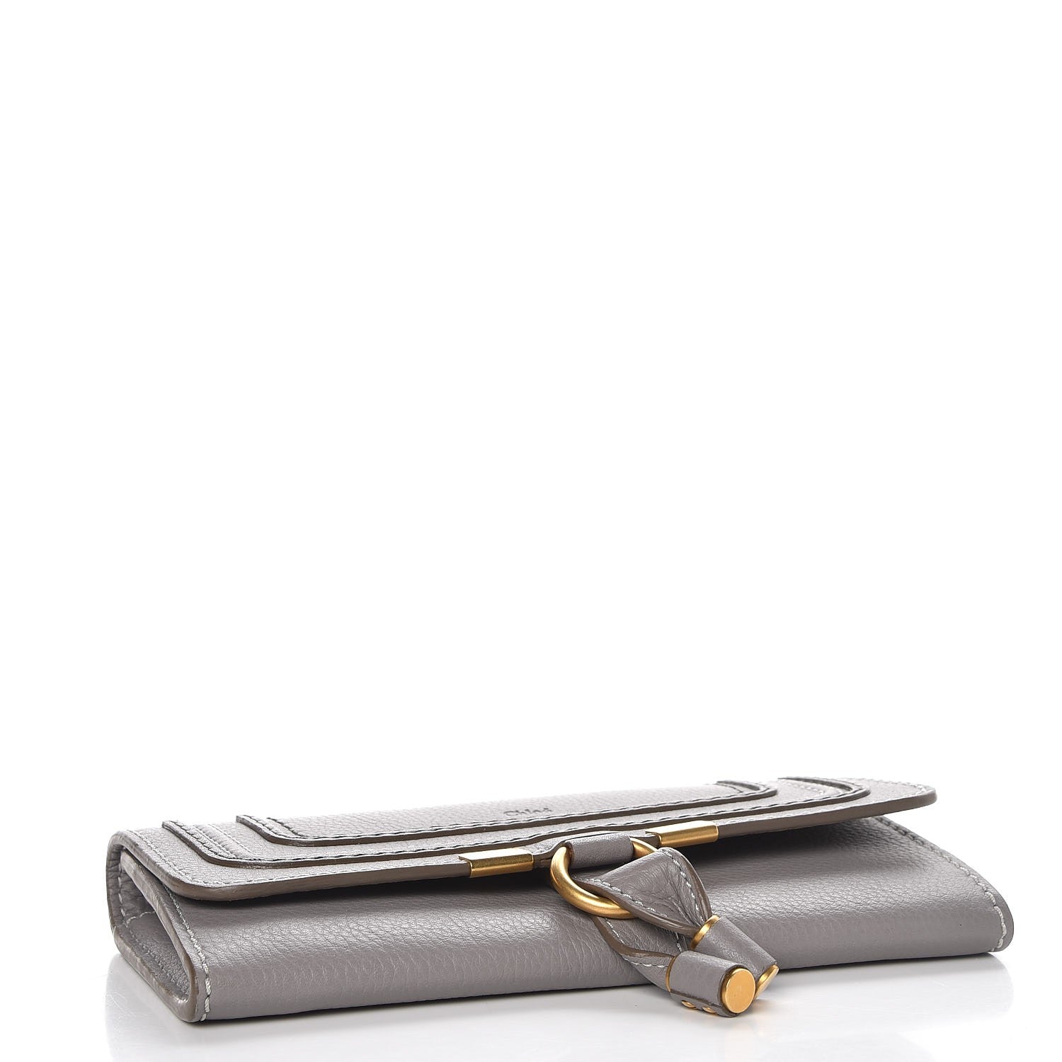 Chloe Calfskin Marcie Continental Flap Wallet Cashmere Grey 4 of 7