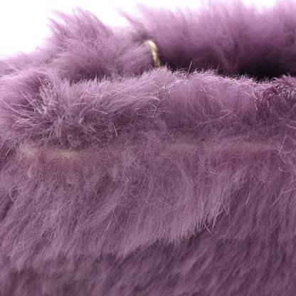 Chanel Rabbit Fur Shoulder Bag Purple 12 of 12