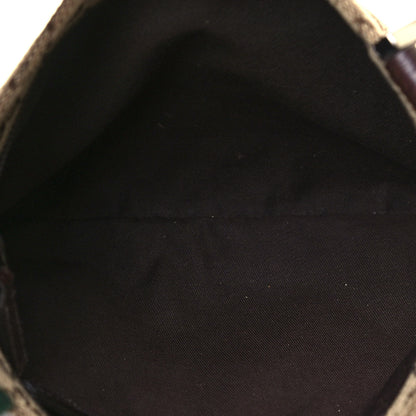 Gucci Monogram Web Small Flat Messenger Bag Brown 5 of 12
