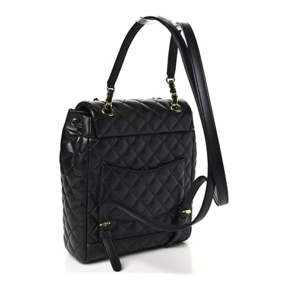 Chanel Calfskin Quilted Small Urban Spirit Backpack Black 3 of 11