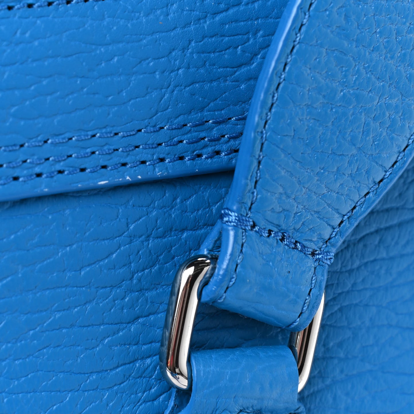 Textured Calfskin Medium Pashli Satchel Memphis Blue