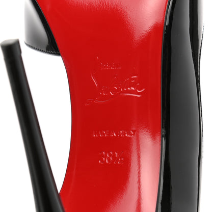 Christian Louboutin Patent Iriza 100 Pumps 38.5 Black 6 of 9