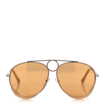 Chloe Metal Mirrored Romie Aviator Sunglasses CE144S Silver Copper 2 of 7