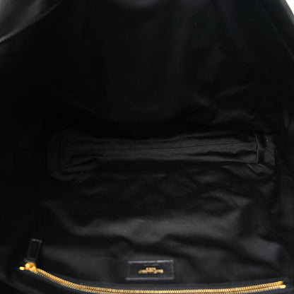 Saint Laurent Lambskin Quilted Maxi Icare Shopping Tote Black 6 of 12