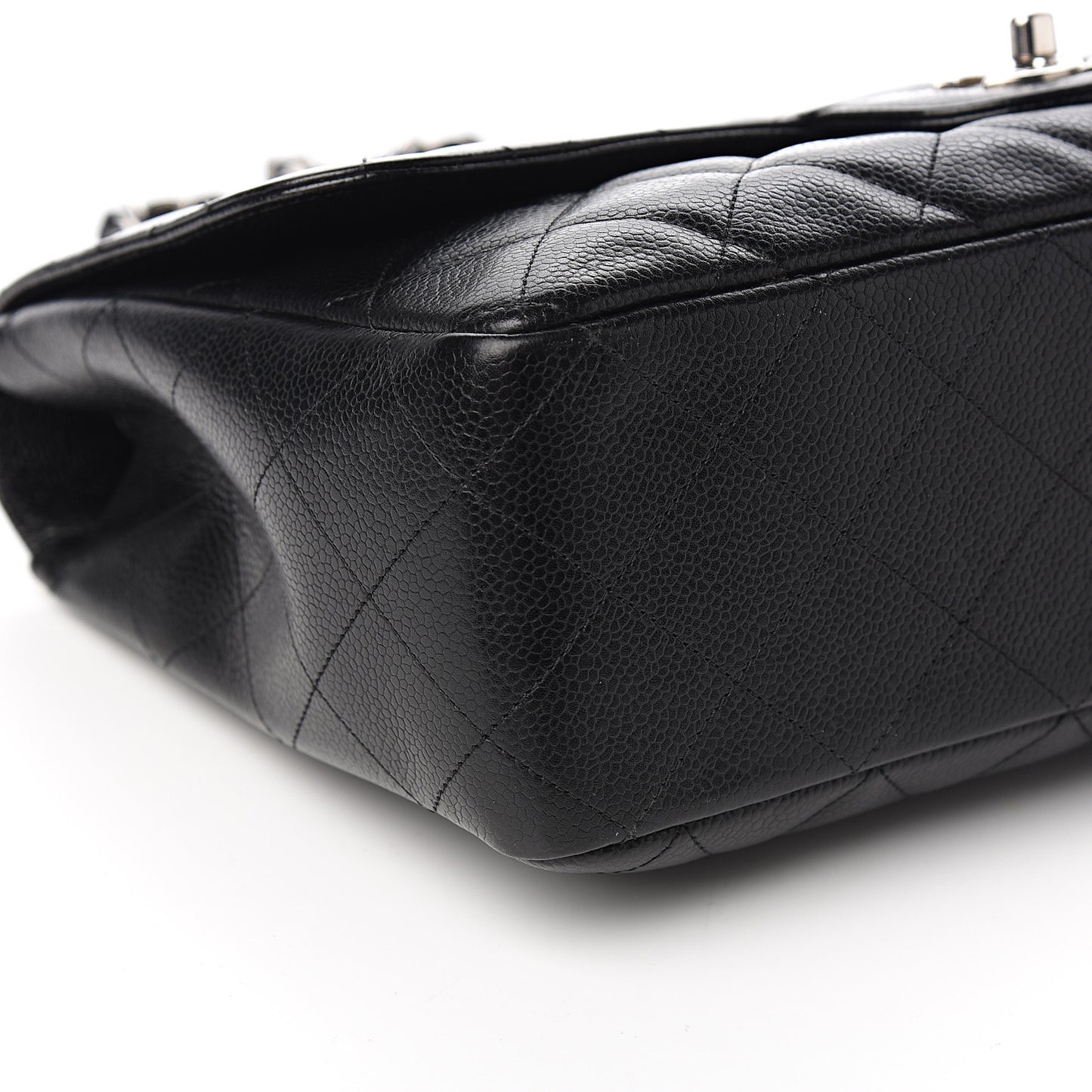Caviar Quilted Jumbo Single Flap Black