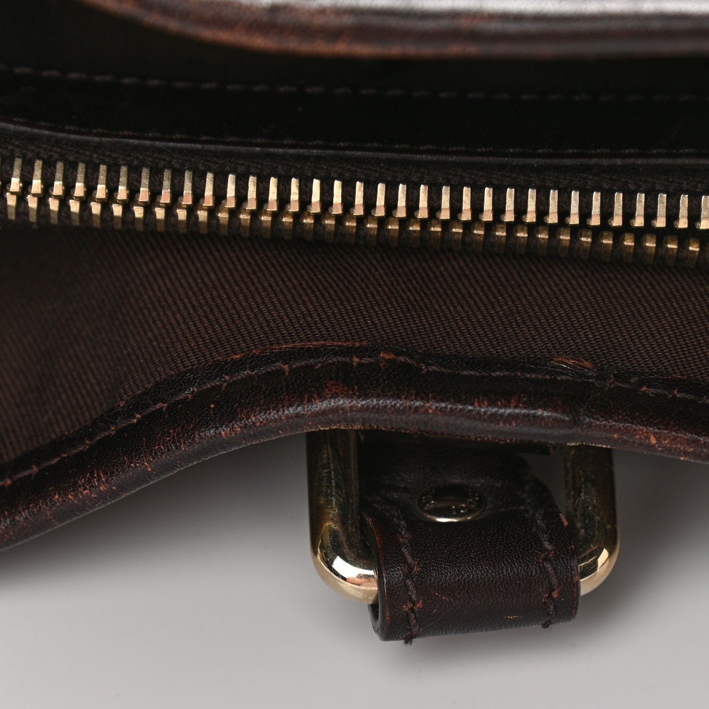 Diamante Joy Vertical Tote Dark Brown