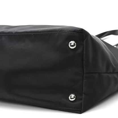 Prada Tessuto Nylon Saffiano Shopping Tote Black 10 of 11