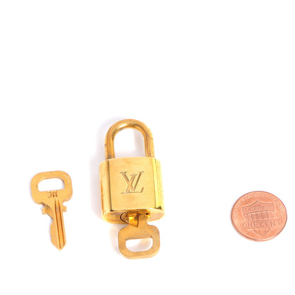 Louis Vuitton Brass Lock and Key Set #311 2 of 5
