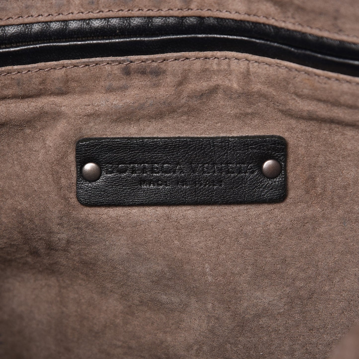 Nappa Intrecciato Medium Convertible Tote Black