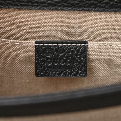 Gucci Dollar Calfskin Small Interlocking G Shoulder Bag Black 6 of 10