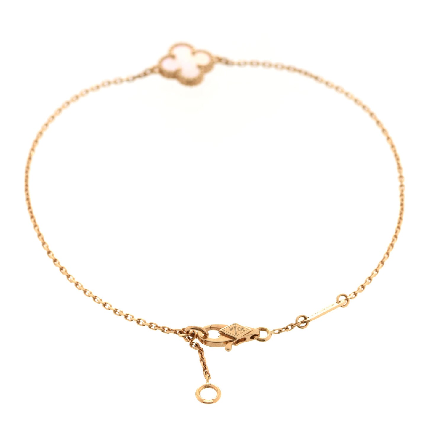 18K Yellow Gold Mother of Pearl Sweet Alhambra Bracelet