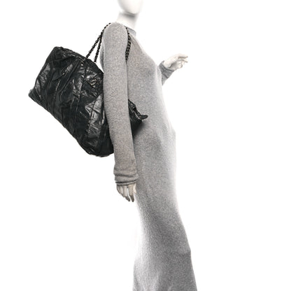 Chanel Glazed Calfskin Twisted Bowling Bag Grey 2 of 10