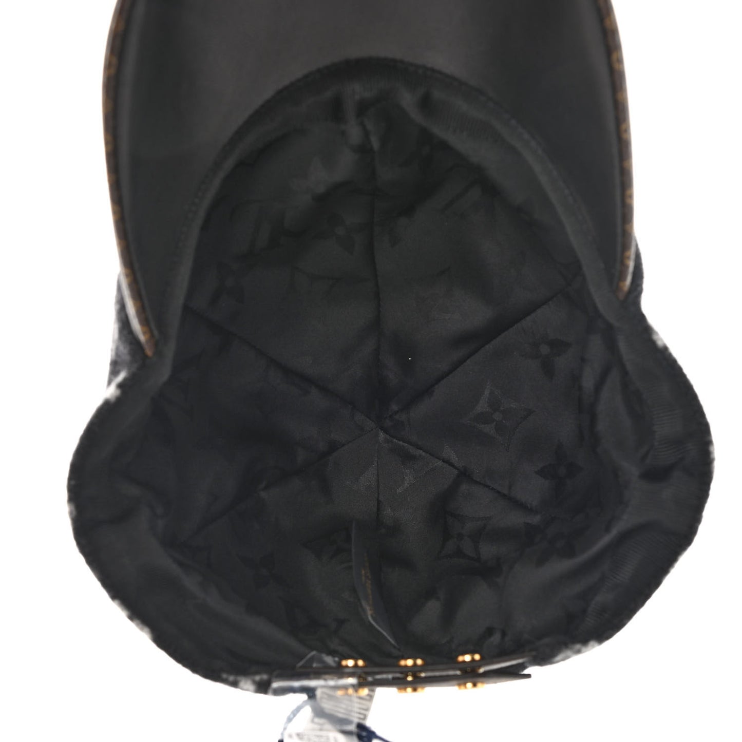 Wool Monogram Carry On Cap M Black