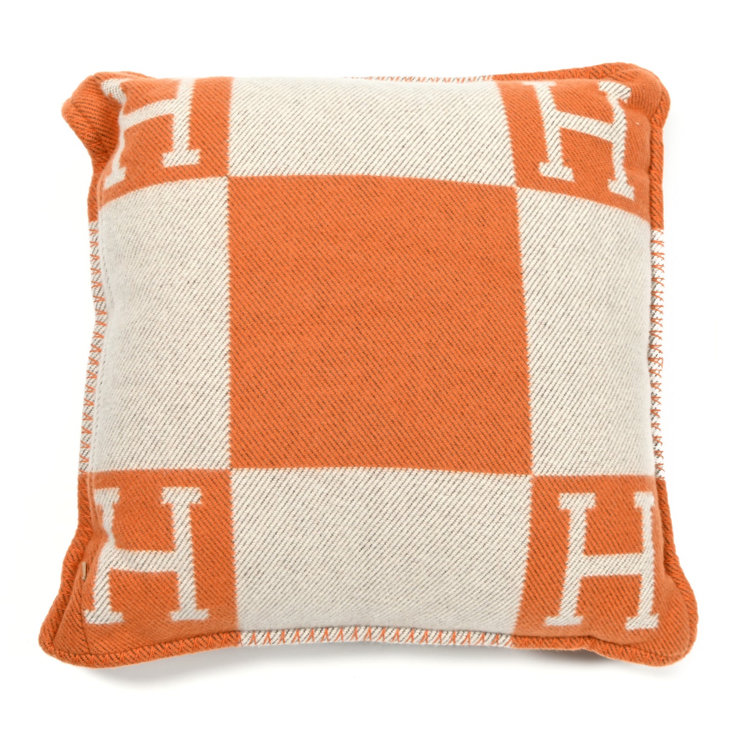 Wool Cashmere Avalon Pillow PM Ecru Potiron