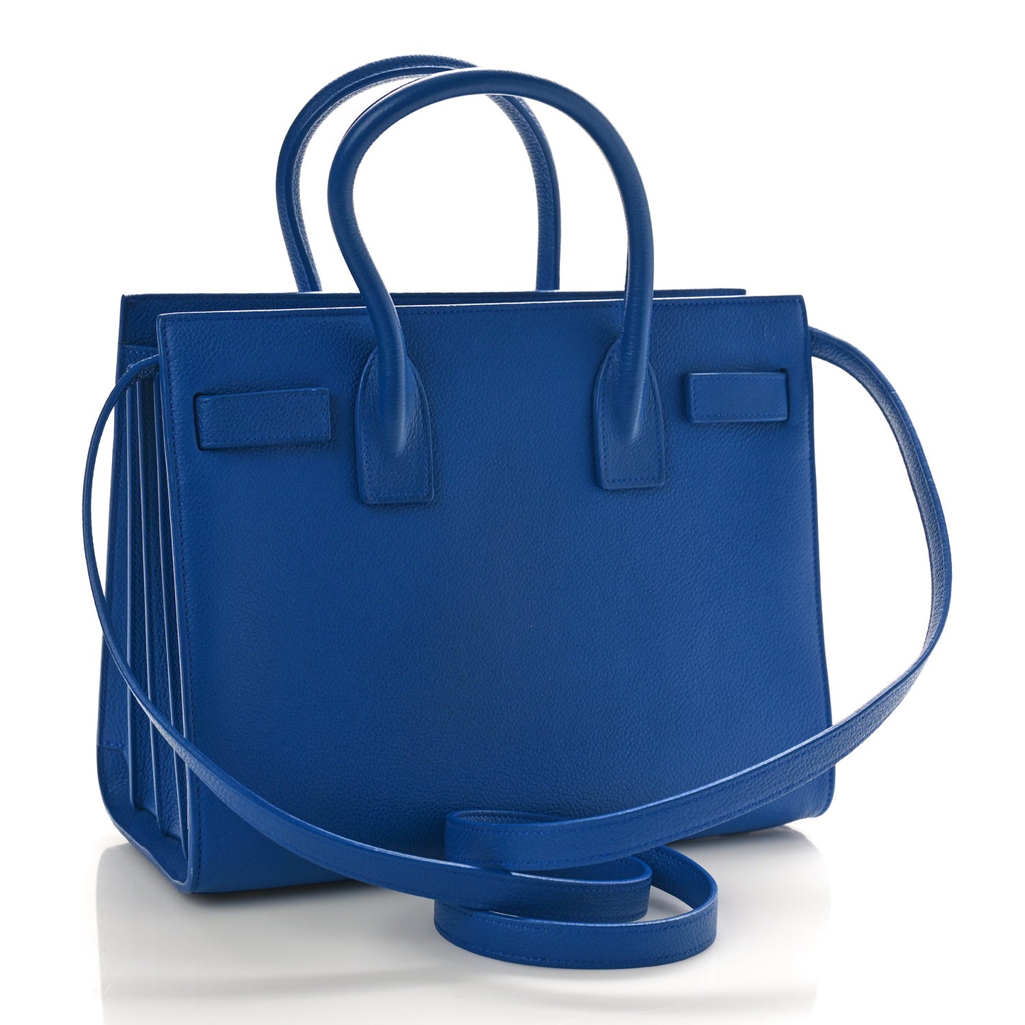 Grained Calfskin Baby Sac De Jour Royal Blue