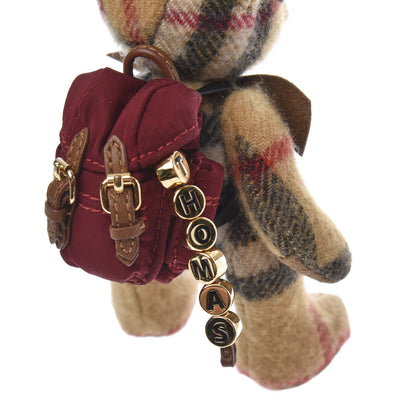 Burberry Cashmere Vintage Check Hiker Thomas Bear Bag Charm Antique Yellow 3 of 4