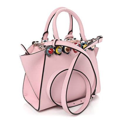 Fendi Vitello Dolce Plexiglass Flowerland Studded Mini 3Jours Tote Peonia Multicolor 3 of 11