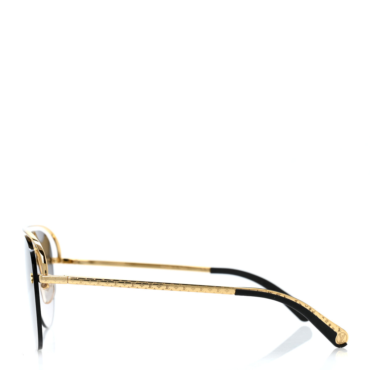 Louis Vuitton Grease Mask Sunglasses Z1045W Gold 3 of 10