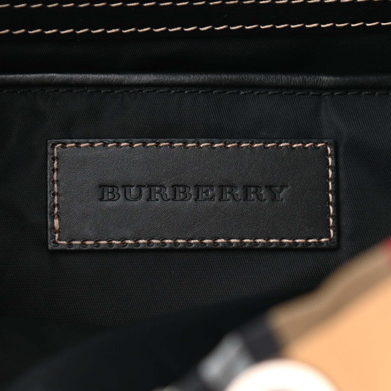 Burberry Nylon Vintage Check Medium Rucksack Backpack Antique Yellow 6 of 11