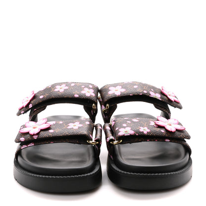 Louis Vuitton LV X TM Monogram LV Sunset Flat Comfort Mule 35 Sakura Brown 3 of 9