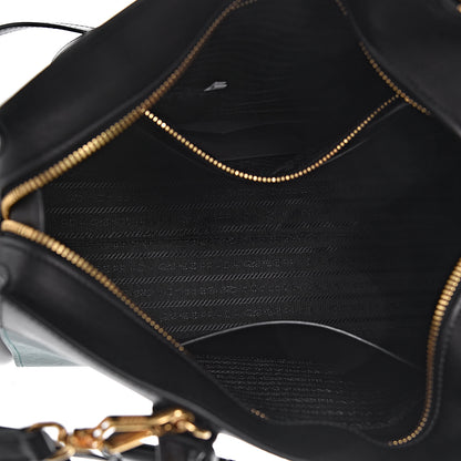 Prada Saffiano City Calf Medium Esplanade Tote Biliardo Black 5 of 11