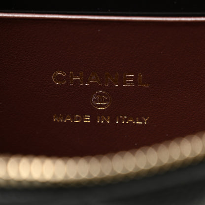 Chanel Caviar Quilted Top Handle Slim Vanity With Chain Black 6 of 11