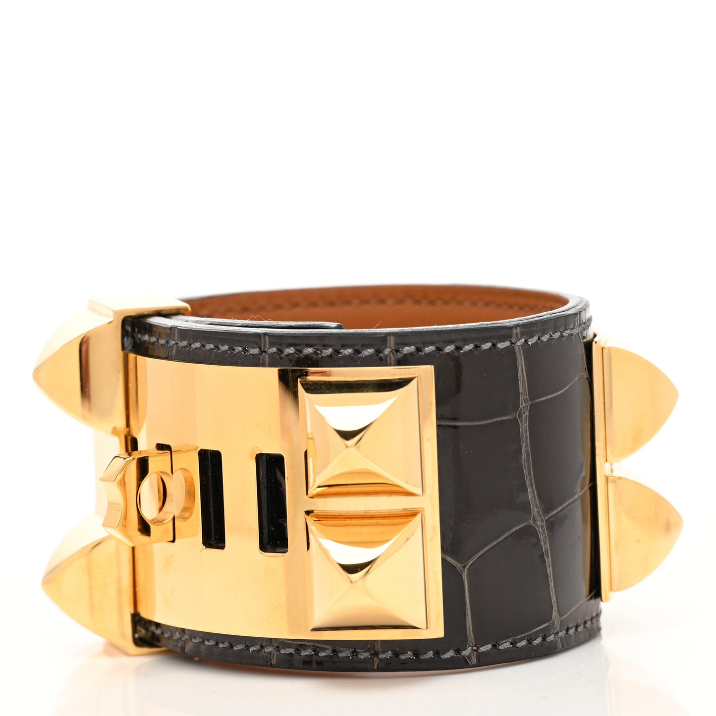 Shiny Alligator Collier De Chien CDC Bracelet S Macassar