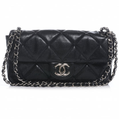 Chanel Glazed Caviar Medium Flap Black 1 of 8
