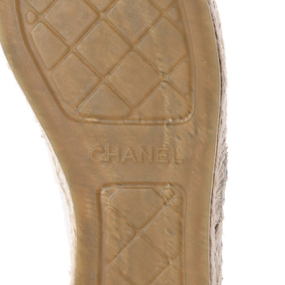 Chanel Fabric CC Espadrilles 38 Pink White Black 7 of 11
