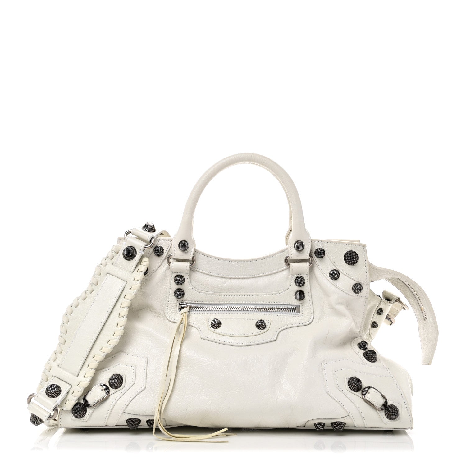 Balenciaga Agneau Arena Neo Cagole City Handbag Optic White 1 of 13
