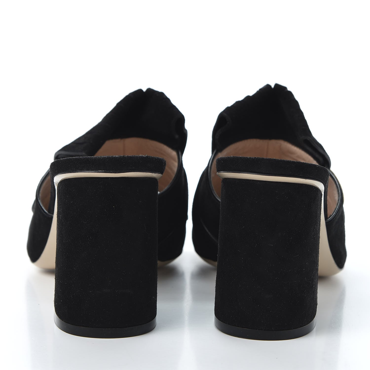 Gucci Kid Scamosciato GG Marmont Fringe 75mm Slide Sandals 40.5 Black 6 of 9
