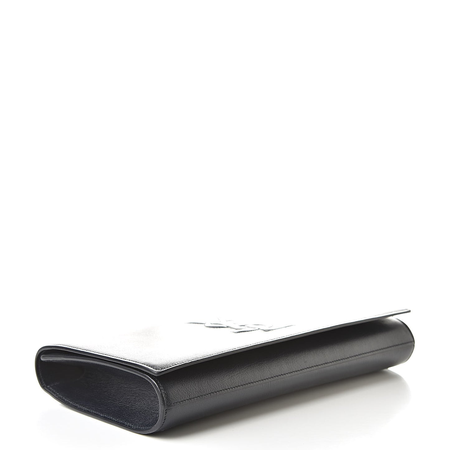 Calfskin Monogram Large Belle De Jour Clutch Navy