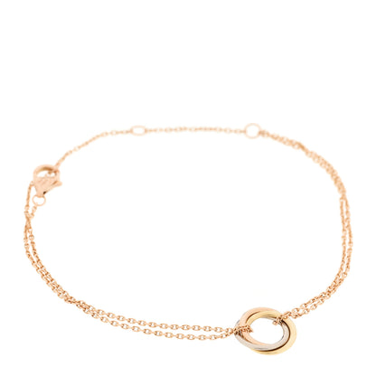 Cartier 18K Pink Yellow White Gold Trinity Bracelet 1 of 3