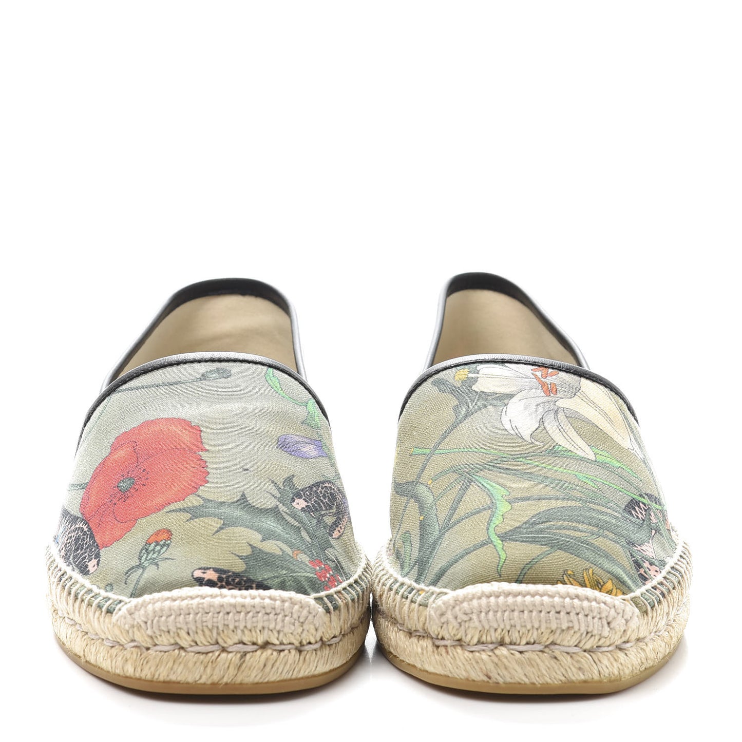Canvas Flora Snake Print Mens Espadrilles 10.5 Militare Multicolor Black