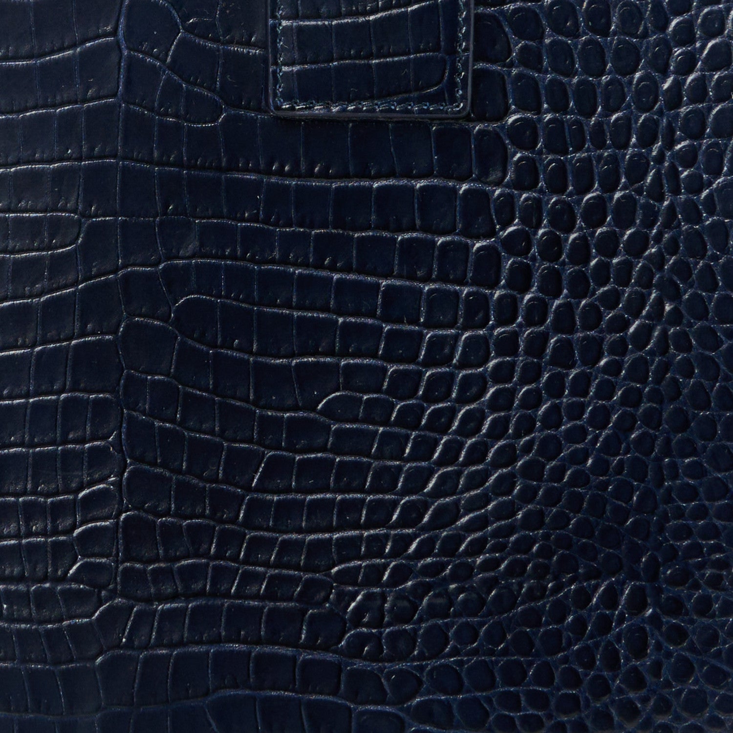 Saint Laurent Calfskin Crocodile Embossed Small Sac De Jour Dark Notte 11 of 13