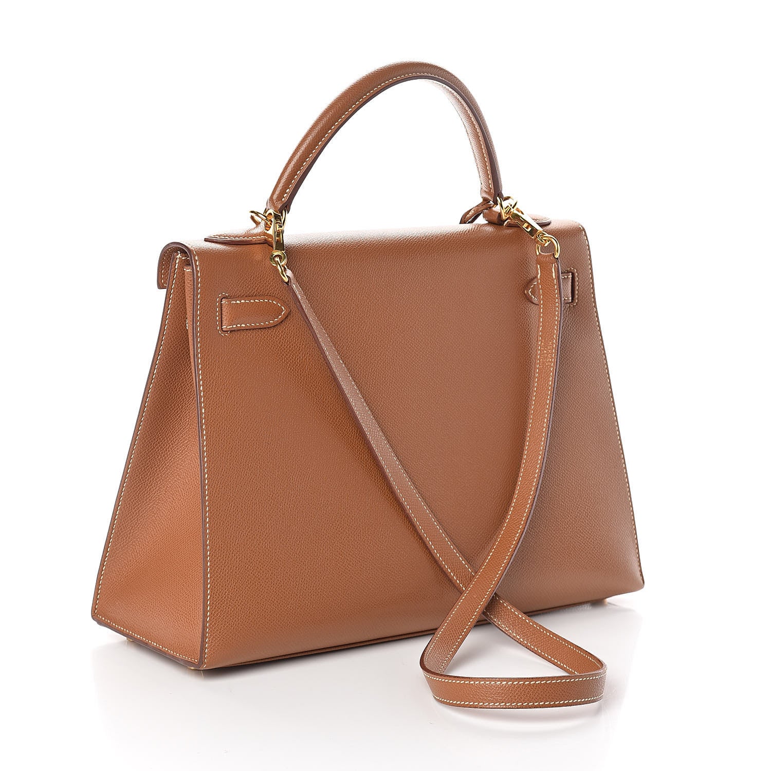 Hermes Courchevel Kelly Sellier 32 Gold 3 of 34