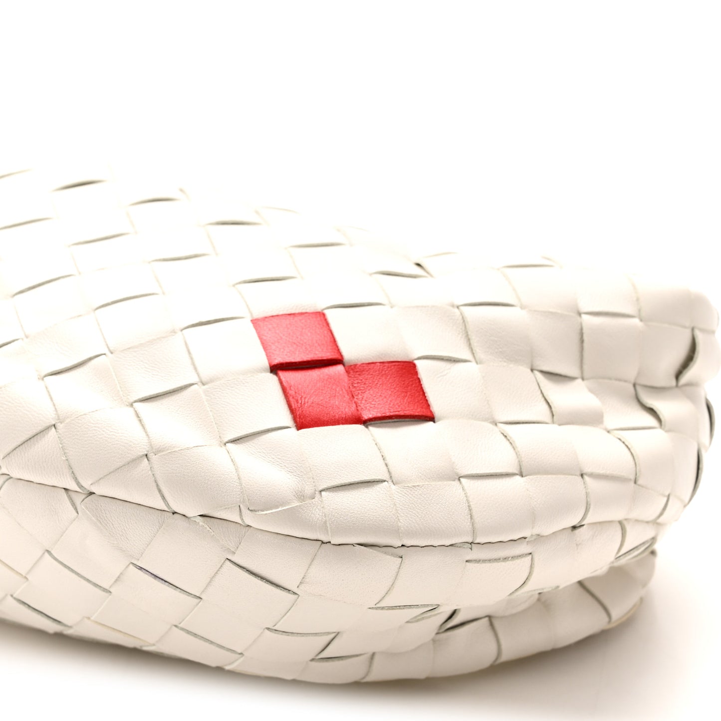 Nappa Intrecciato Mini Heart Jodie White